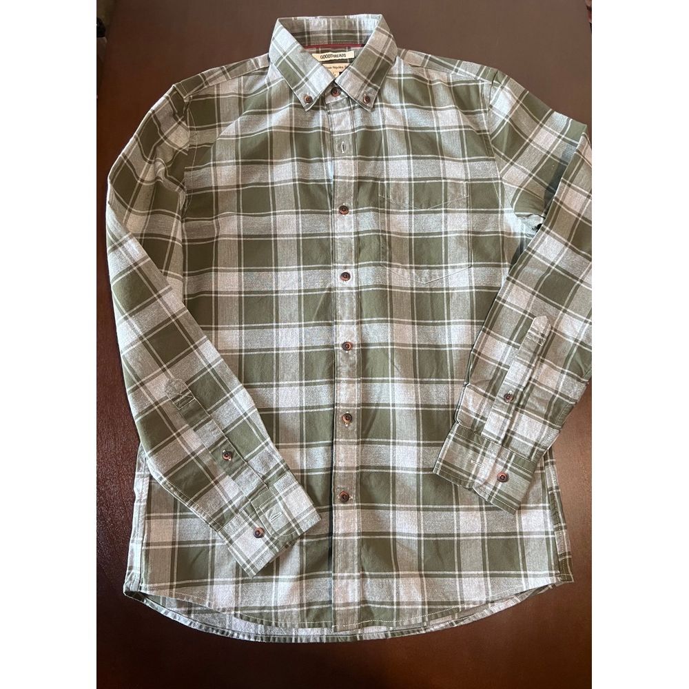Flannel men's Good threads size‎ small NWOT